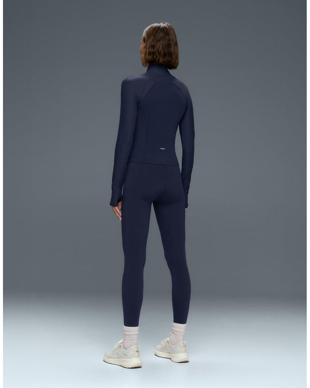 Oysho Blue Light Warm Rib Technical Jacket