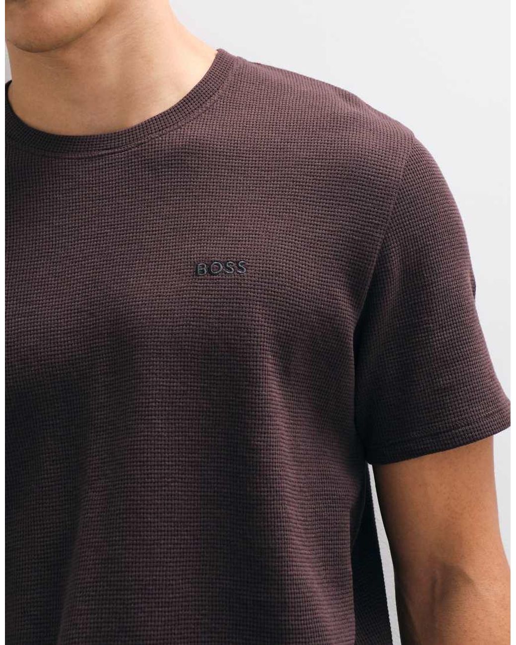 Boss Black Co-Ord Waffle T-Shirt for men