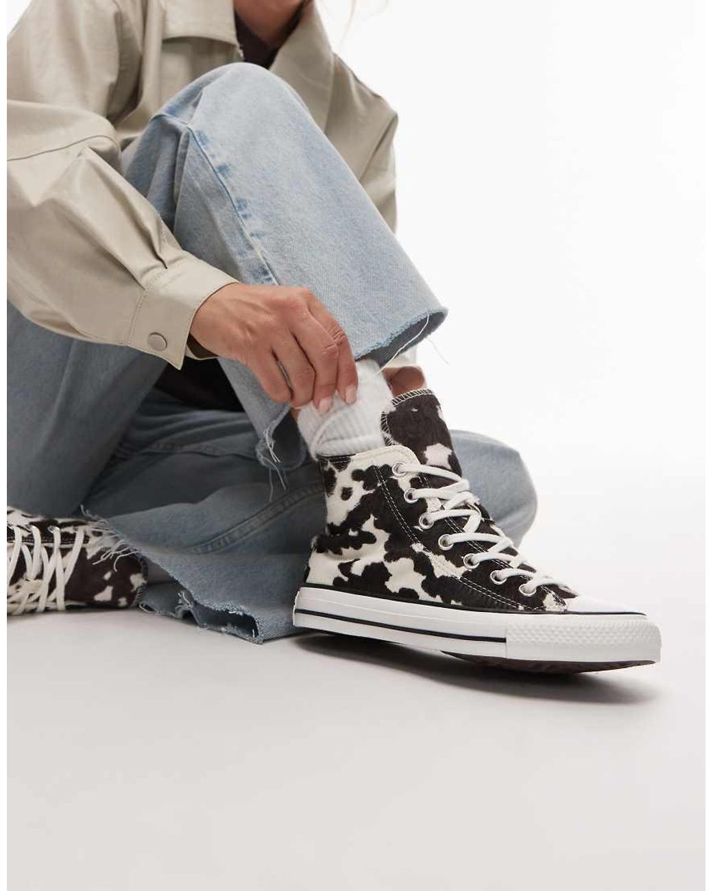 Converse Gray Chuck Taylor All Star Hi Trainers