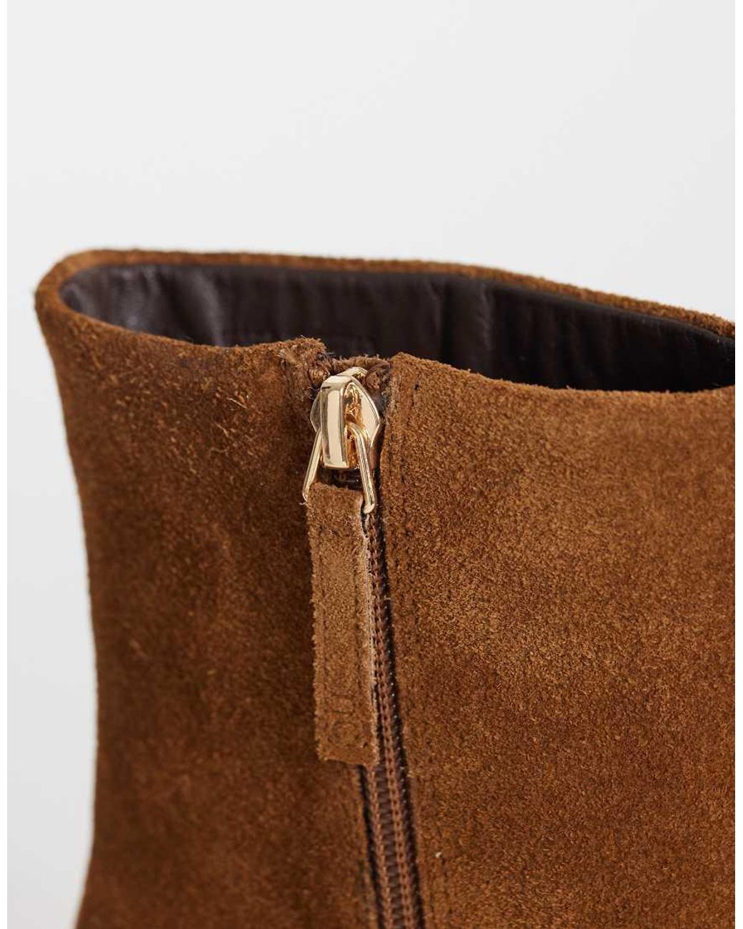 Nobody's Child Brown Ottilie Real Suede Mid Ankle Boots