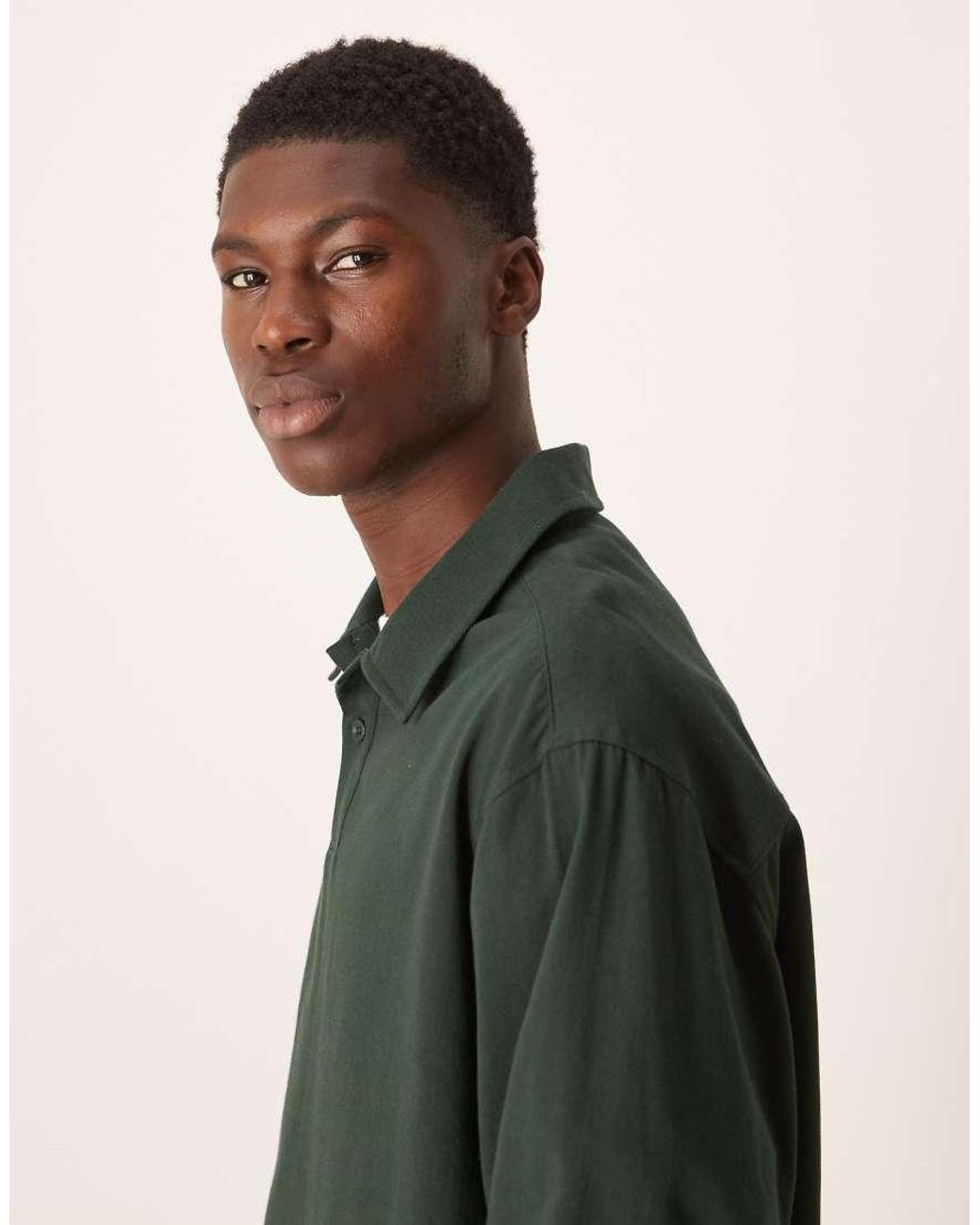 ASOS Green Oversized Overhead Shirt for men