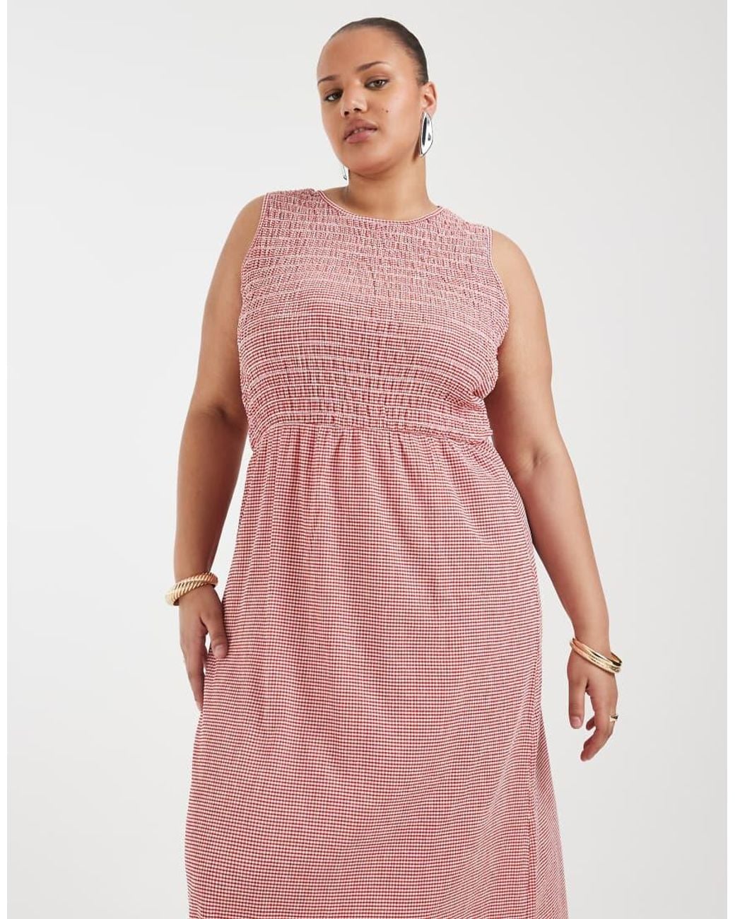 ONLY Pink Smock Midaxi Dress