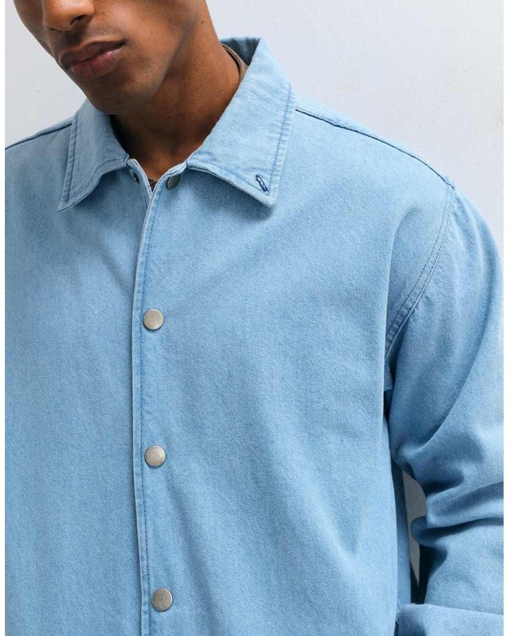 Stan Ray Blue Relaxed Coach Jacket for men