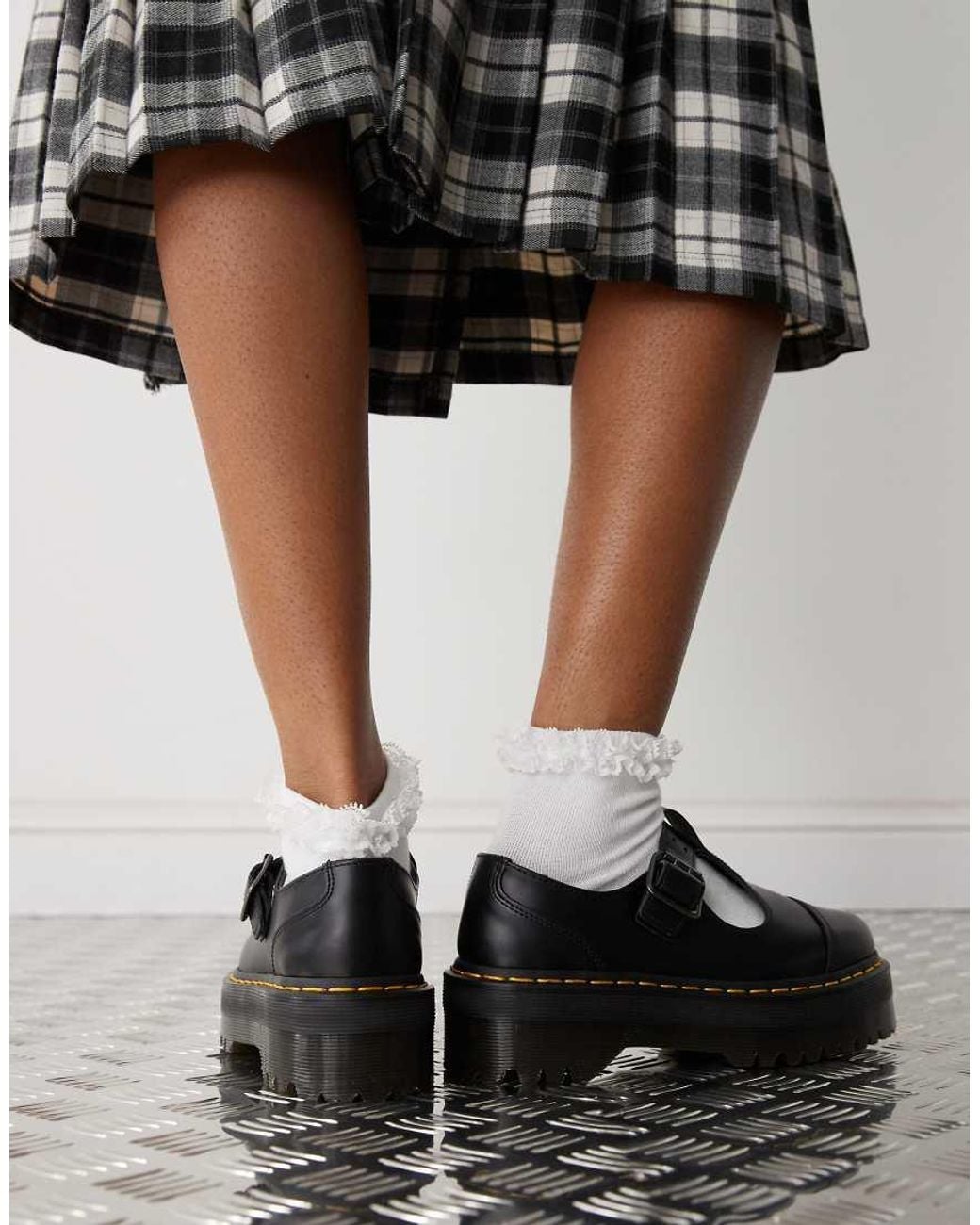 Dr. Martens White Bethan Mary Jane Shoes