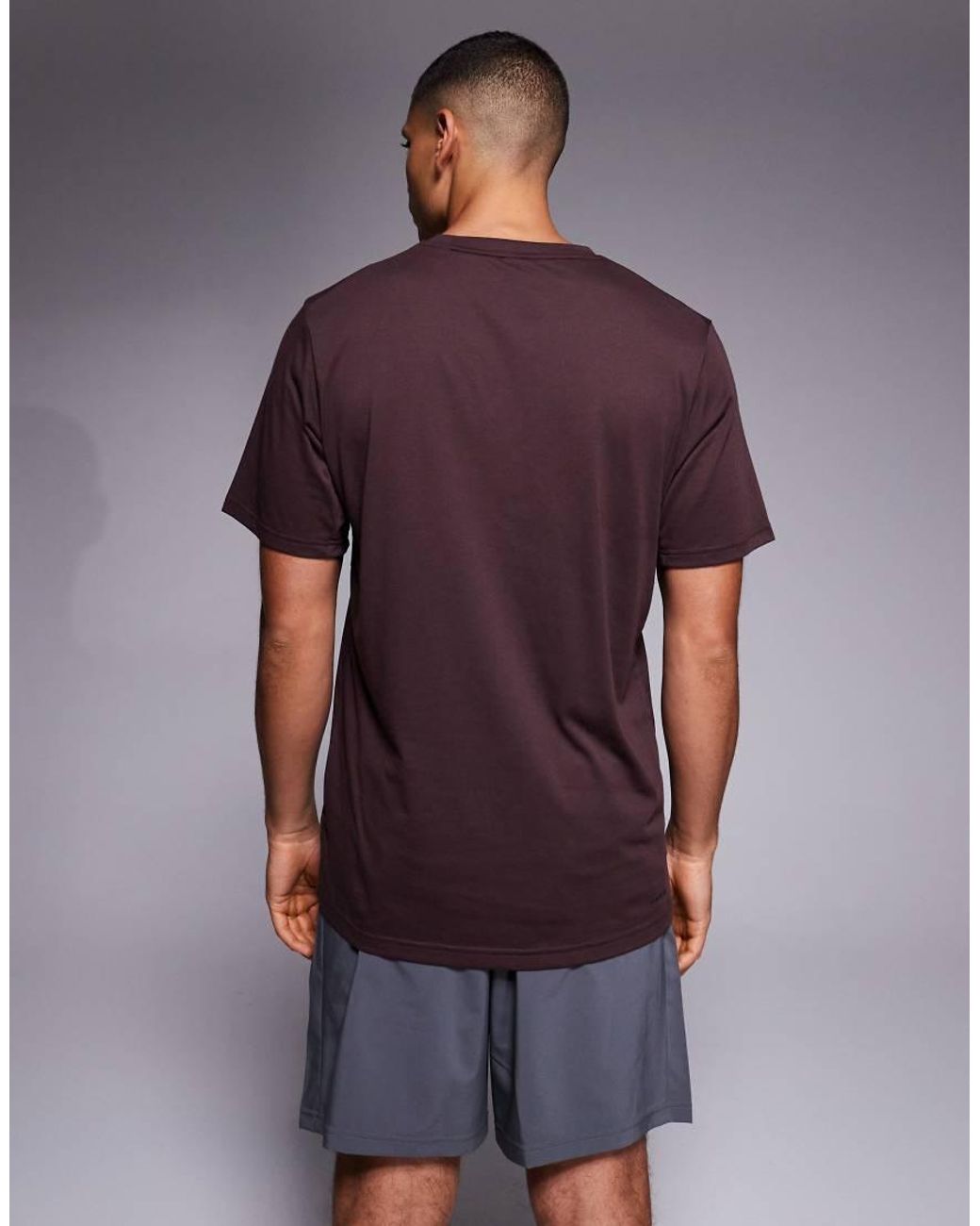 Adidas Originals Purple Adidas Training Essentials T-shirt for men