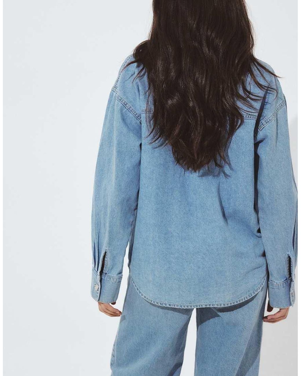 NA-KD Blue Denim Shirt