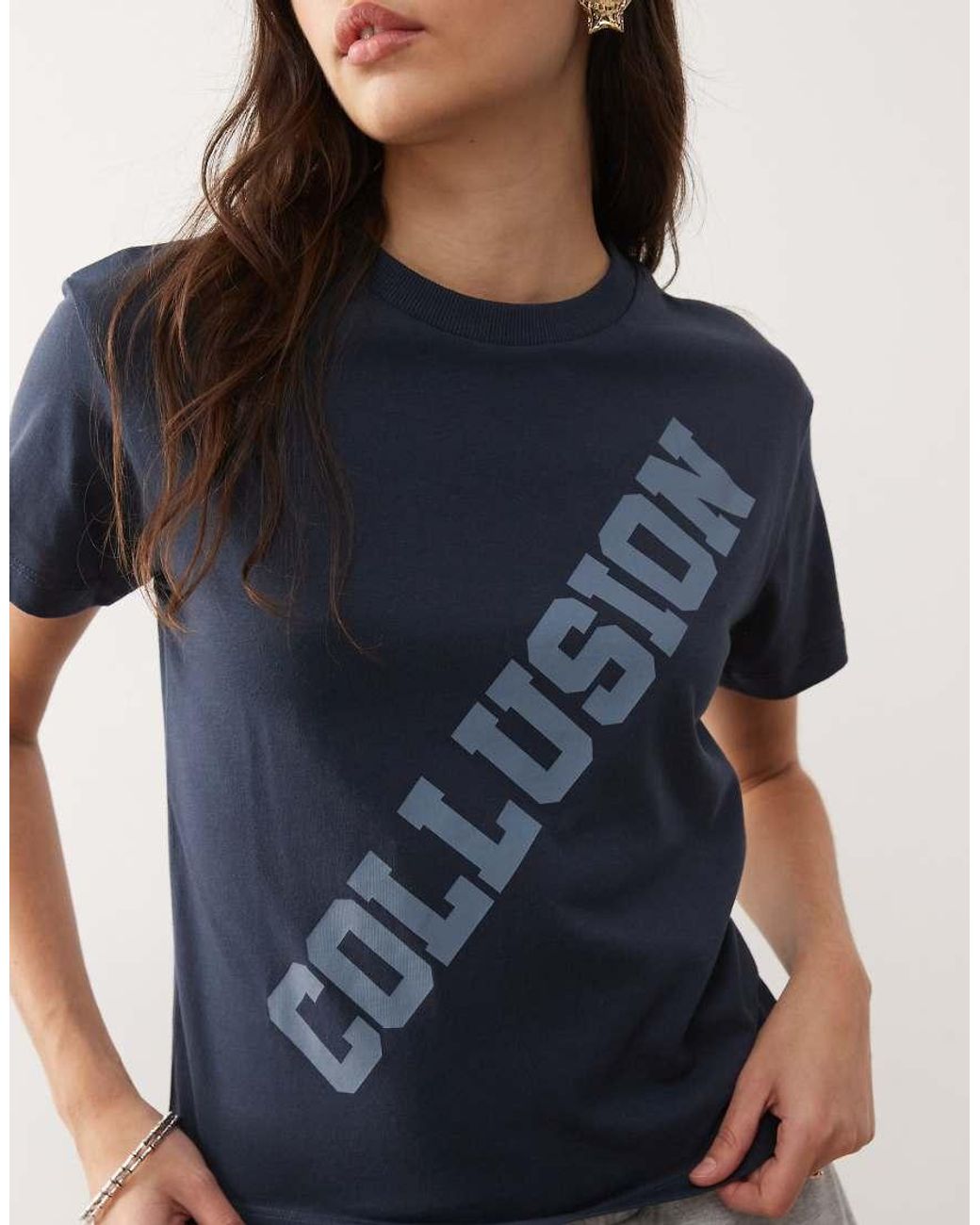 Collusion Blue Logo Anti Fit Tee