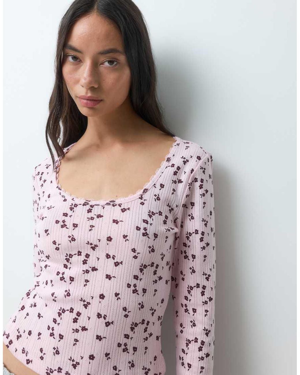 ONLY Pink Long Sleeve Lounge Top Co-Ord