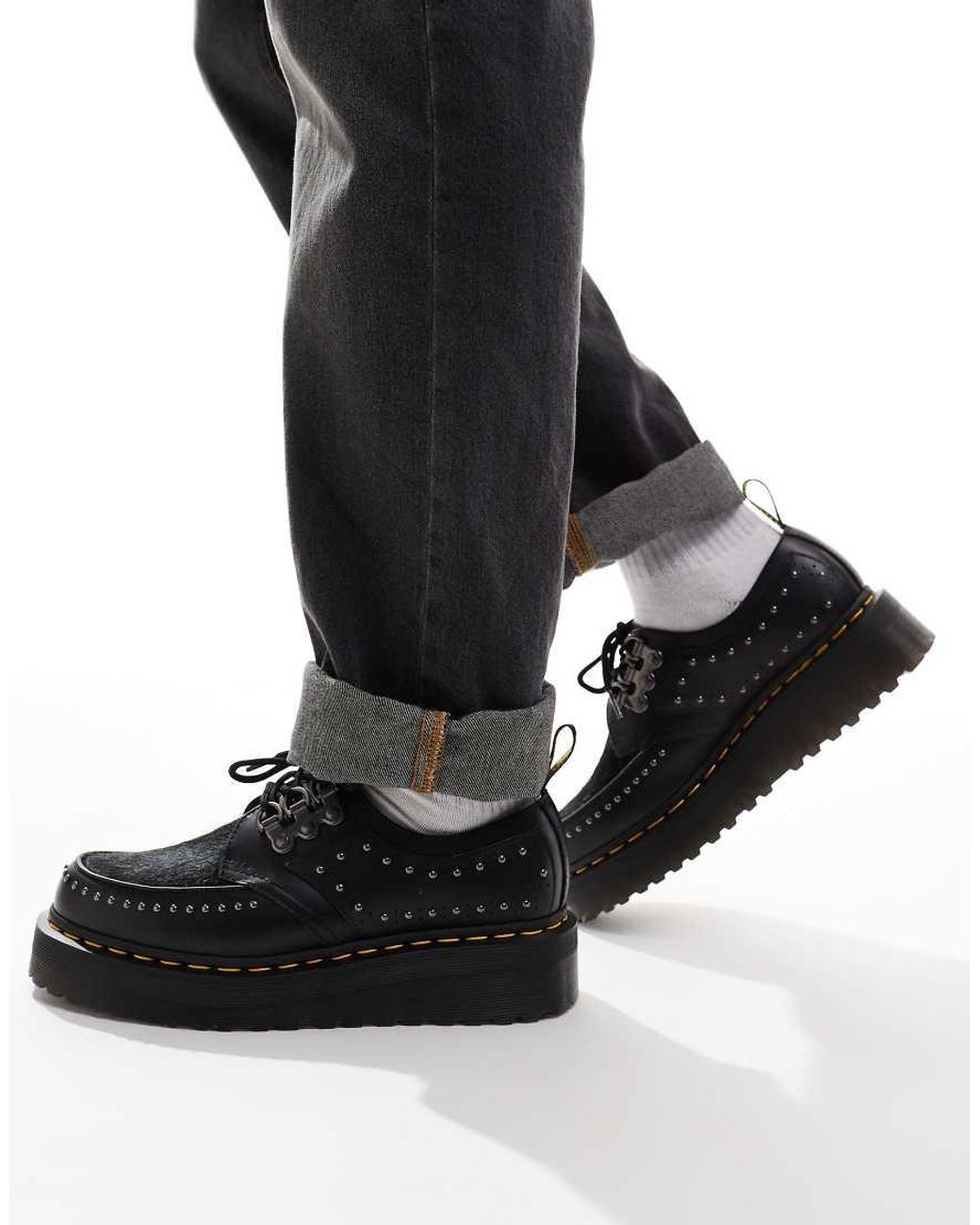 Dr. Martens Ramsey Quad Eye Shoes in Black for Men | Lyst UK