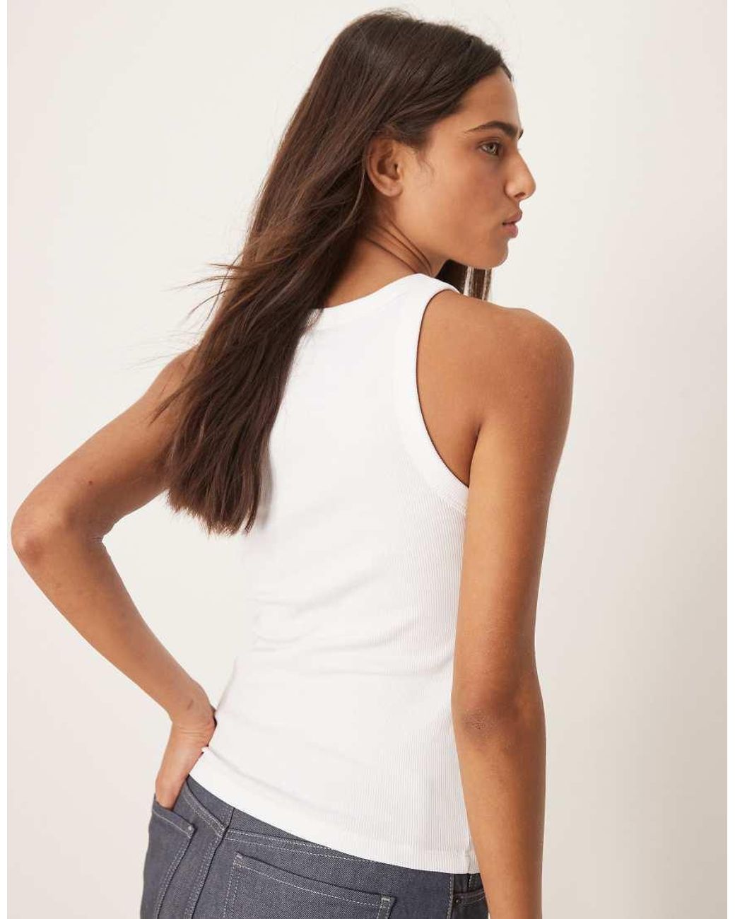 Calvin Klein Gray Monologo Rib Singlet