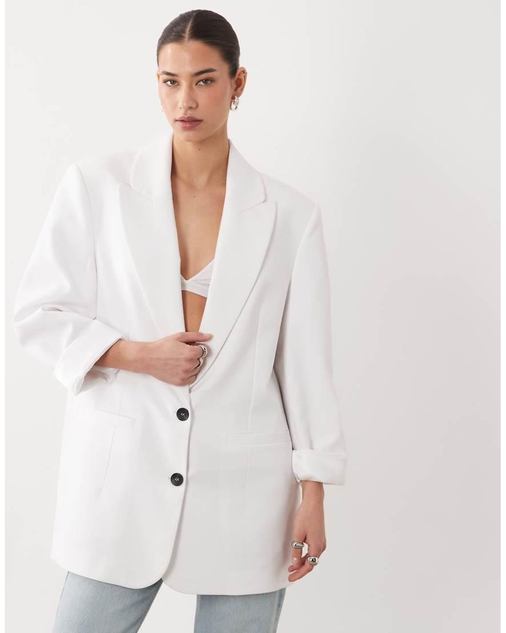ASOS White Tailored Relaxed Mensy Blazer