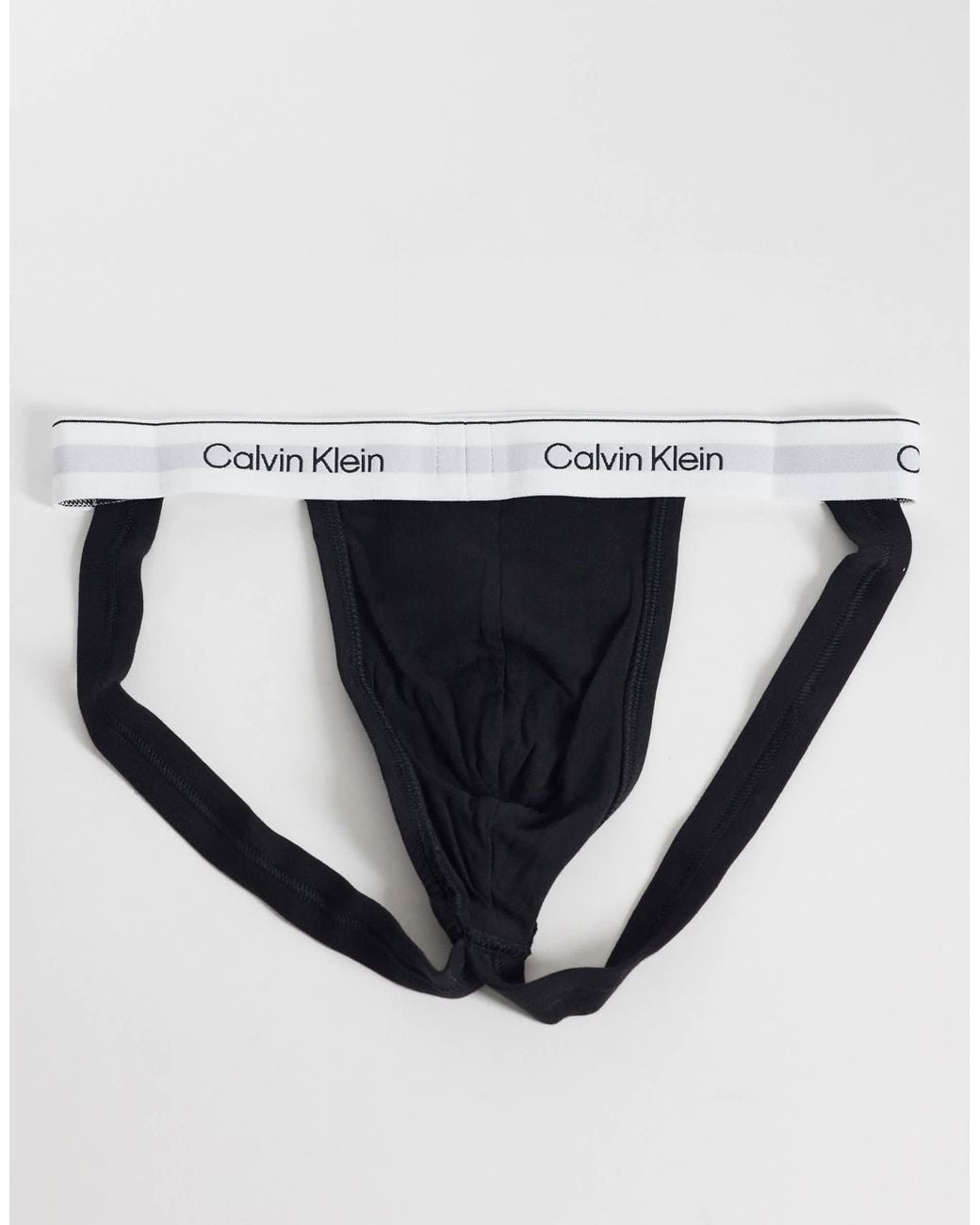 Calvin Klein Black Icon Cotton Stretch 3 Pack Jockstraps for men