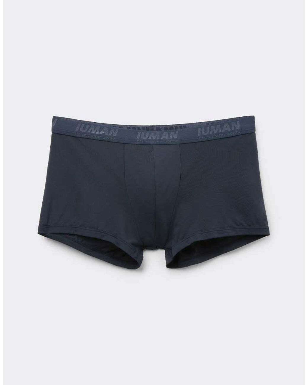 Intimissimi Blue Microfibre Boxers With Logo for men