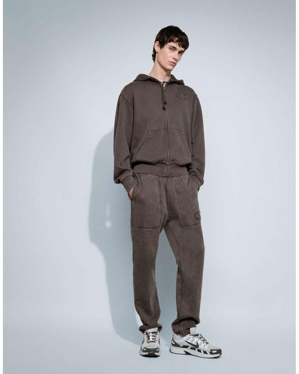 Champion Brown Laundry Full Zip Hoodie for men