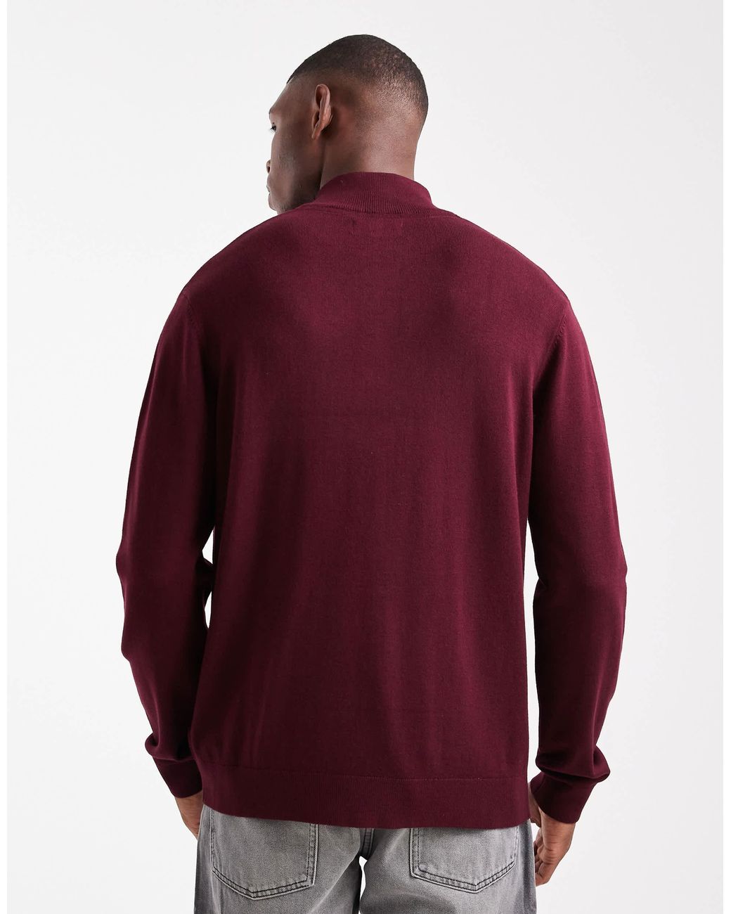 Threadbare – strickpullover in Red für Herren