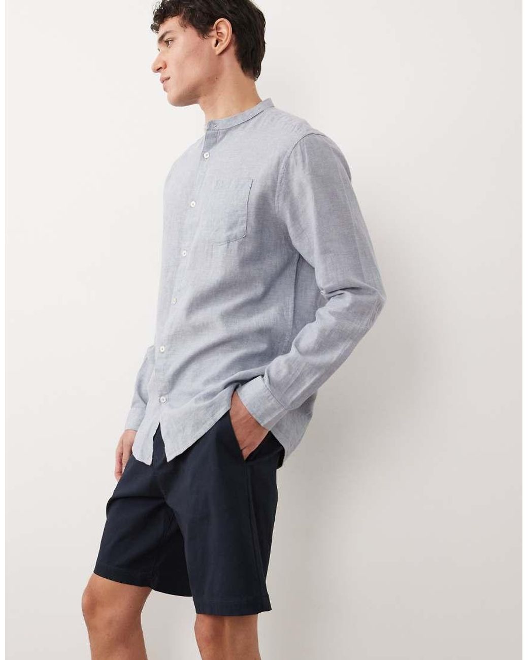 Threadbare Gray Chino Shorts for men