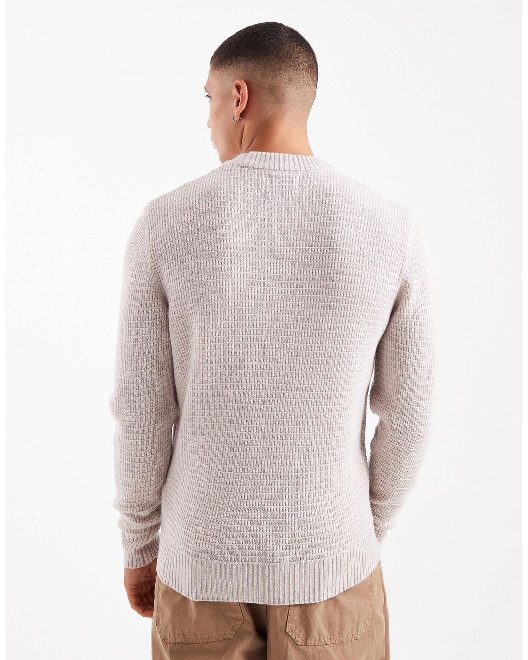 Allerton - pull ras Farah pour homme en coloris White