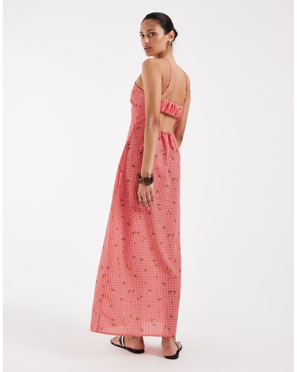 Vero Moda Pink Halter Maxi Dress