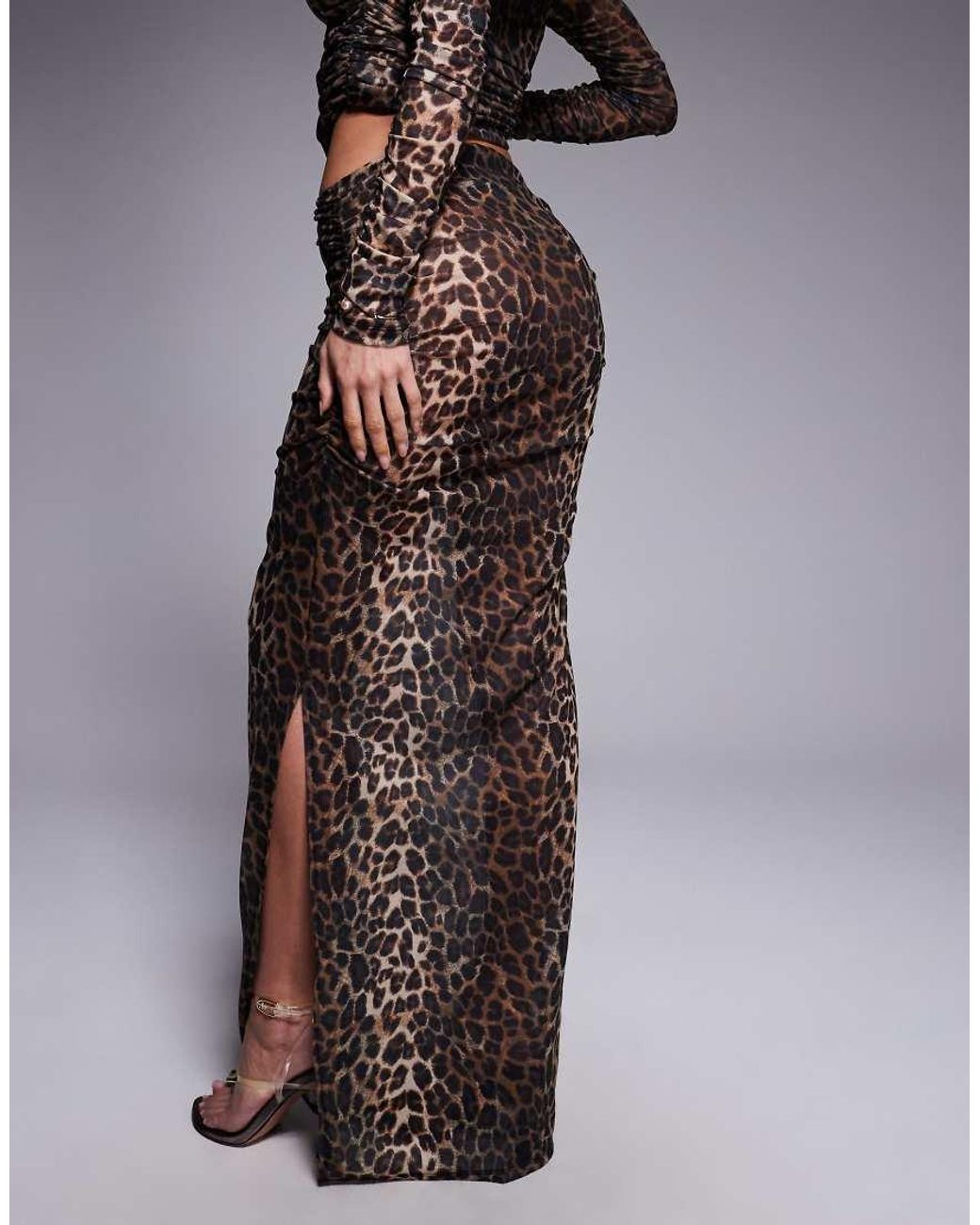 South Beach Black Mesh Maxi Beach Skirt
