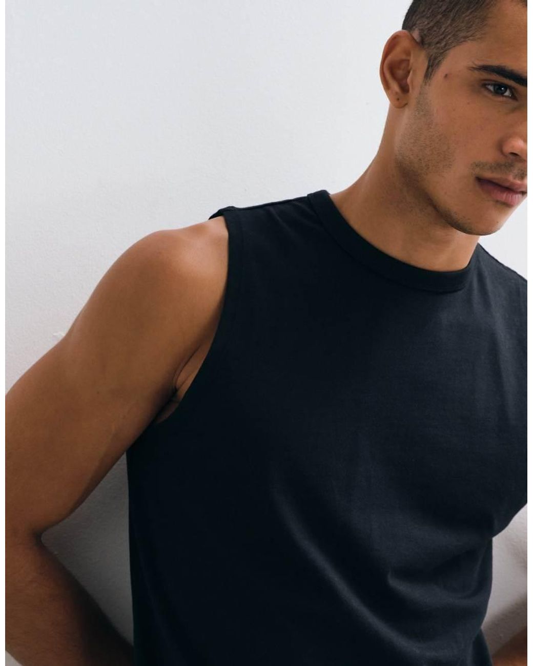ASOS Black Breathemax Lite Regular Fit Tank for men
