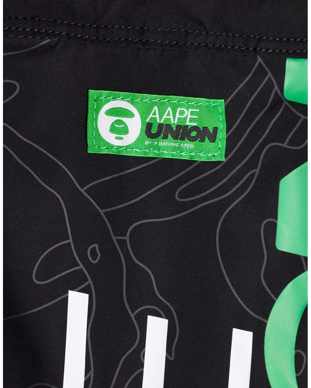 Aape By A Bathing Ape Black Aape By A Bathing Ape Logo Drawstring Bag