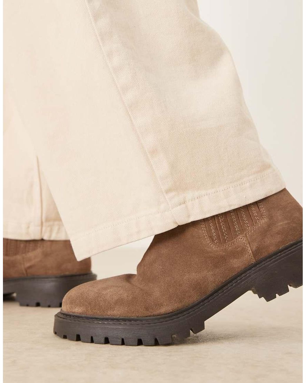 ASOS Natural Chelsea Boots for men