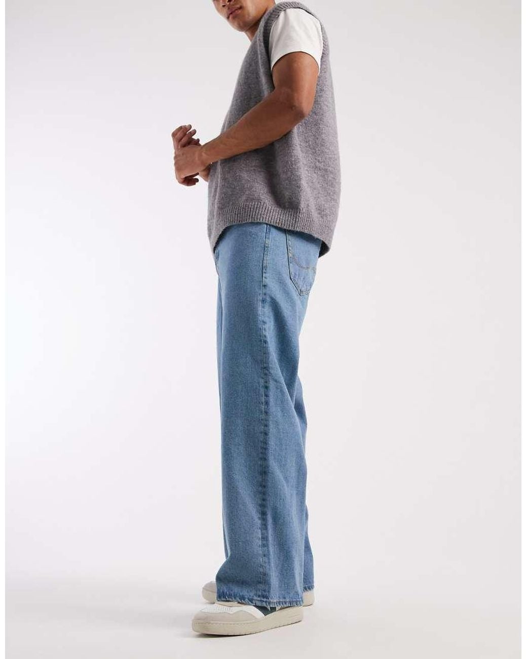 Jack & Jones Blue Dave Super baggy Jeans for men