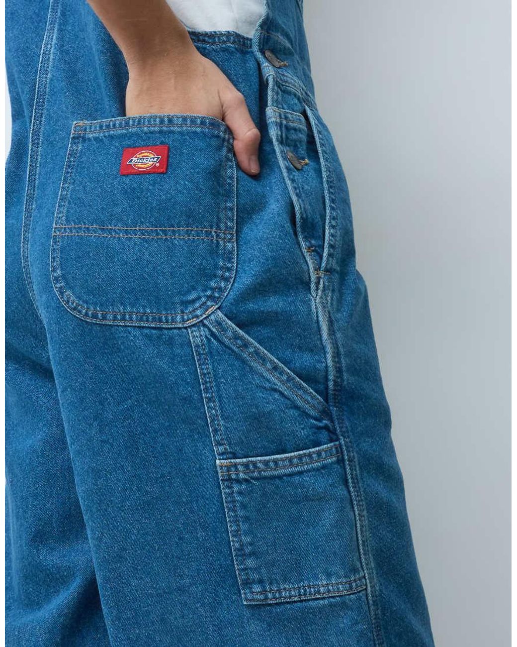 Dickies Blue Classic Denim Dungarees