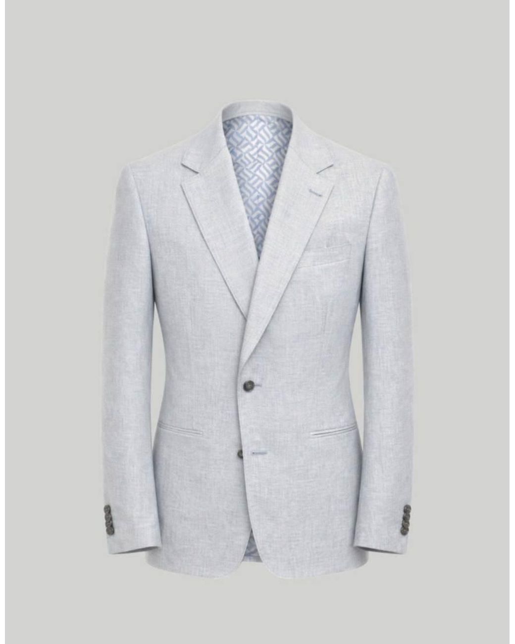 Harry Brown Blue Giacomo Slim Fit Single Breasted Suit Jacket for men