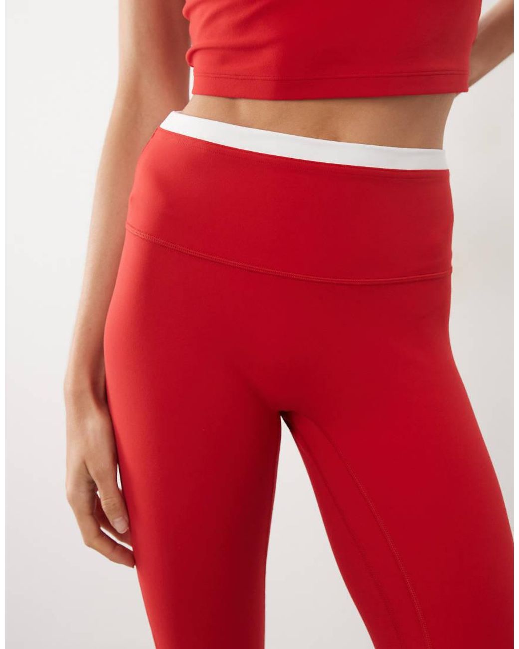 Abercrombie & Fitch Red Ypb Studioflex leggings Co-ord