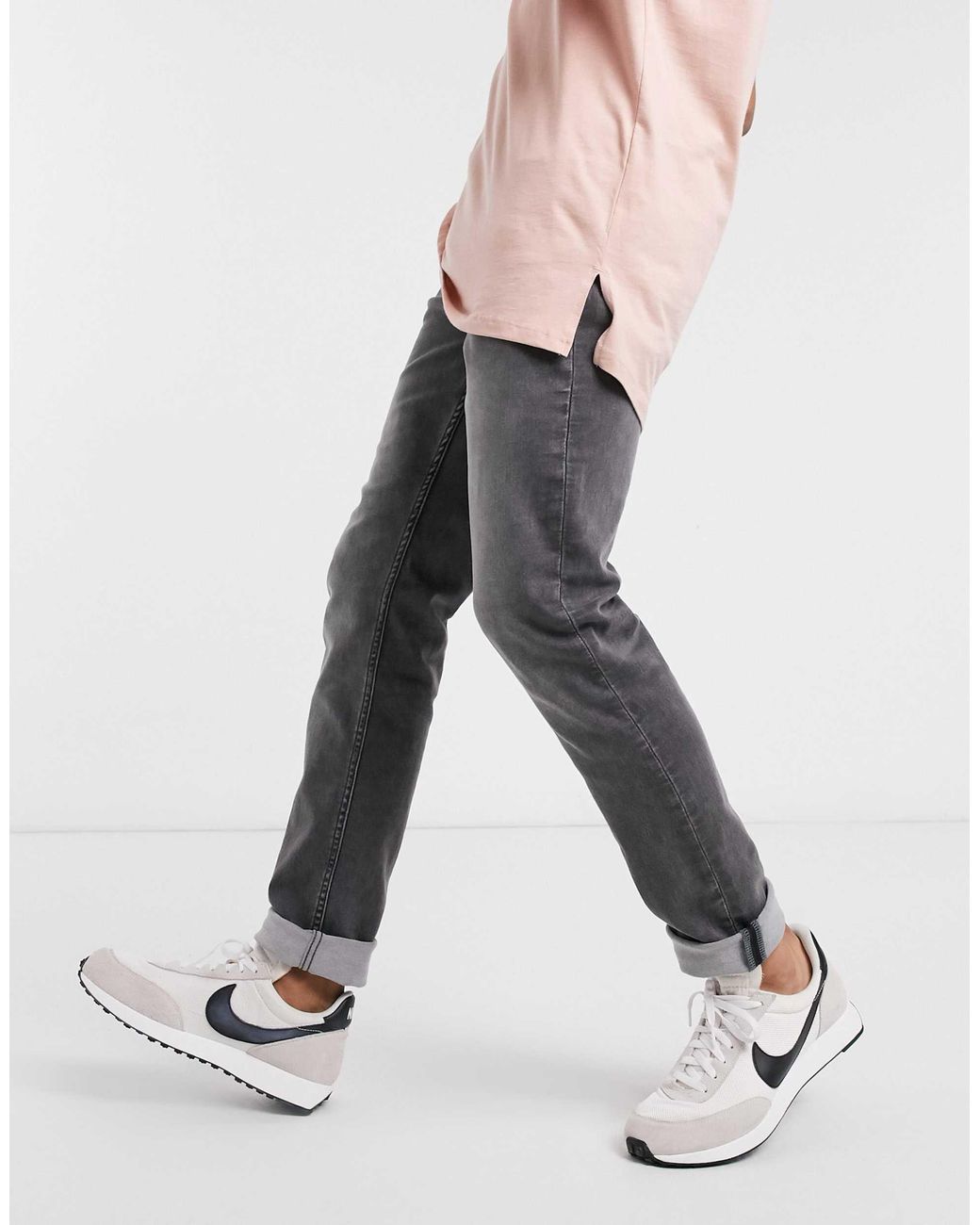 Only & Sons Gray Stretch Jeans for men