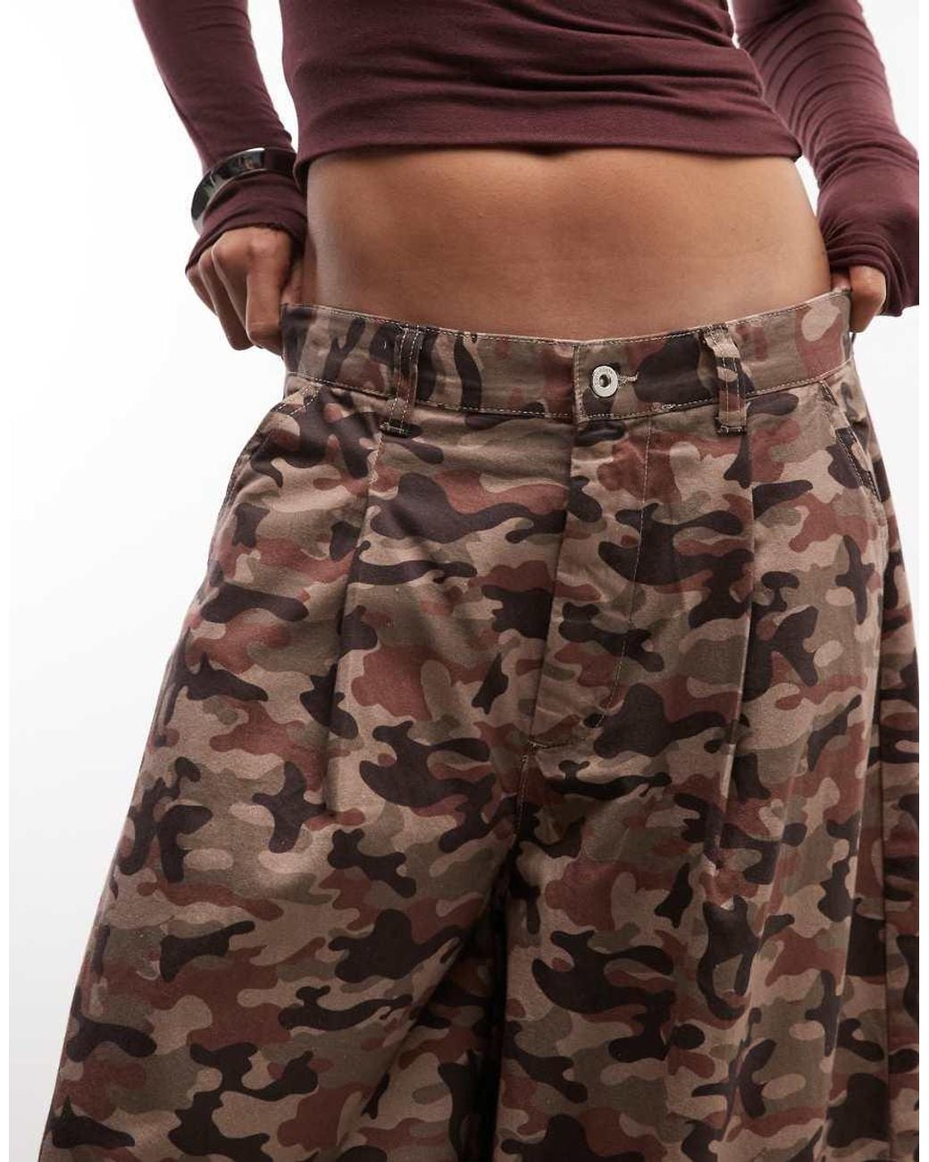 Collusion Brown Xl Balloon Trouser