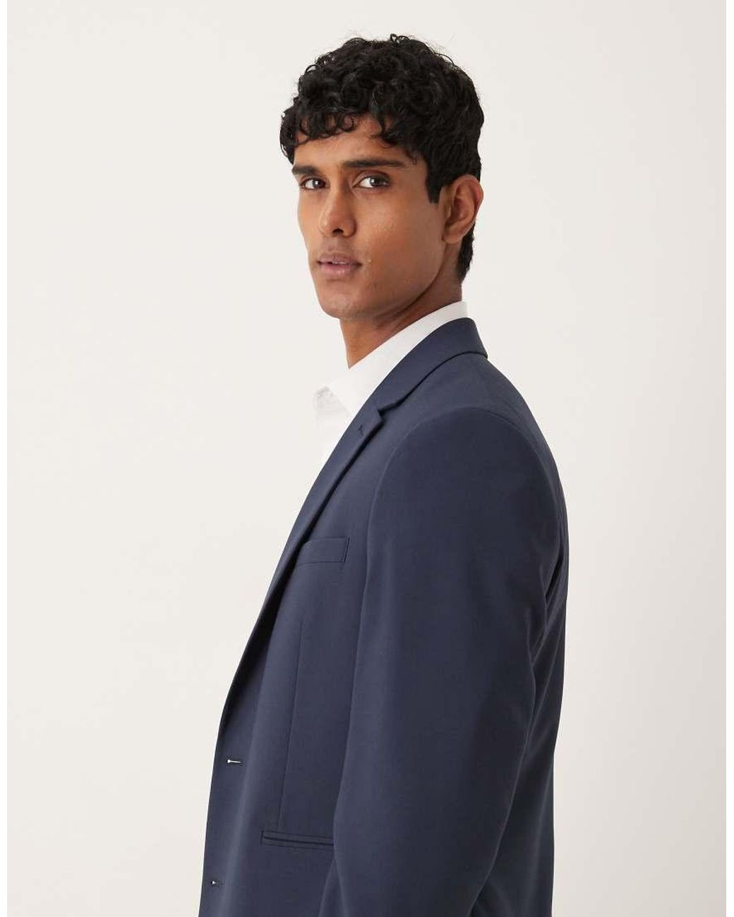 ASOS Blue Slim Suit Jacket for men