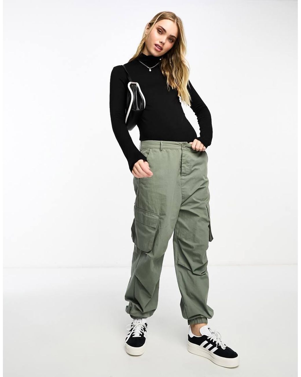Vero Moda Black Slinky High Neck Top With Long Sleeves