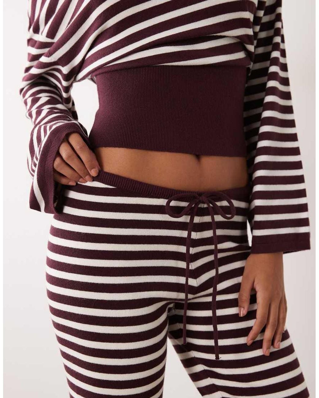 Gina Tricot Pink Co-ord Knitted Loungewear Trousers