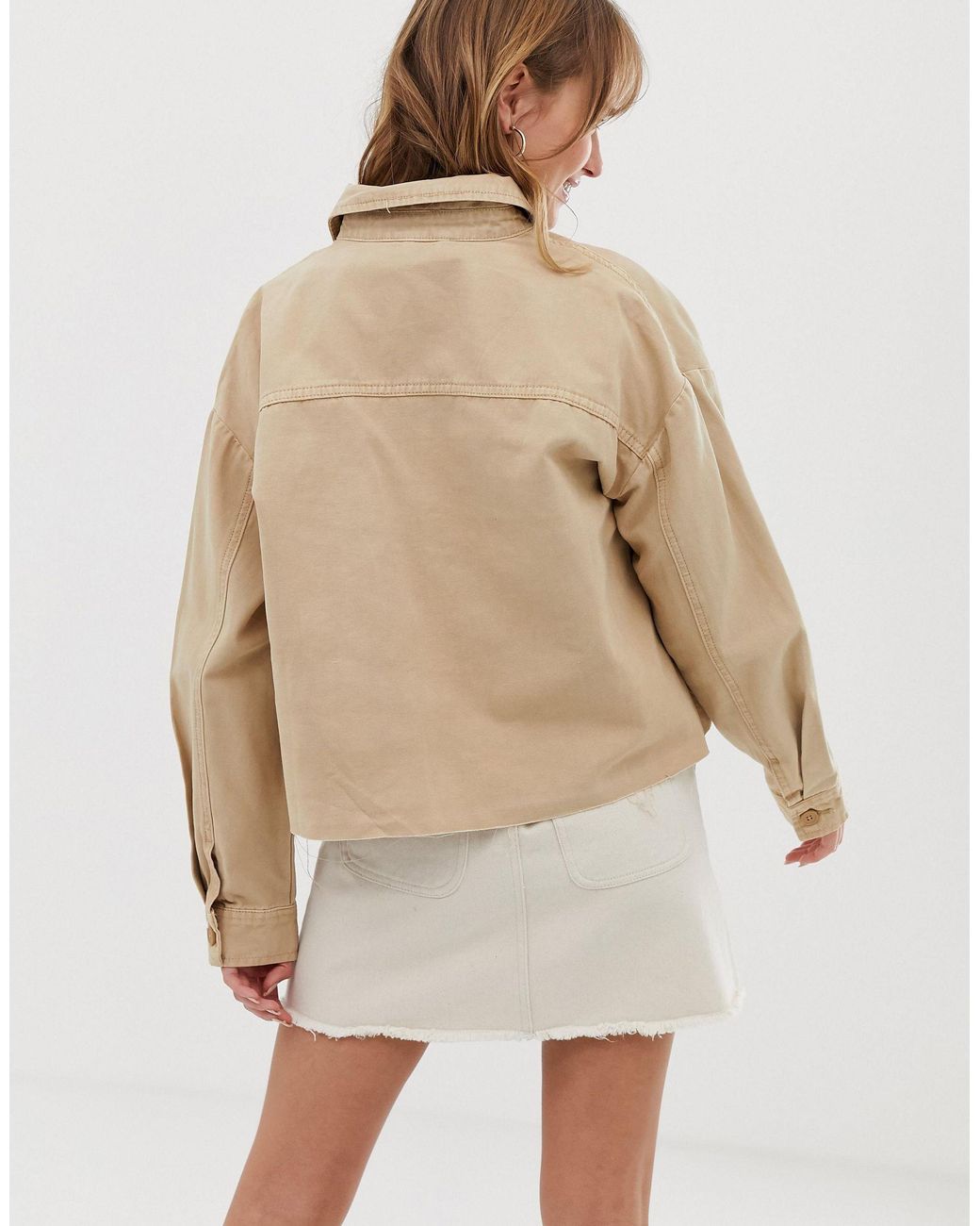 Only cropped utility clearance jacket
