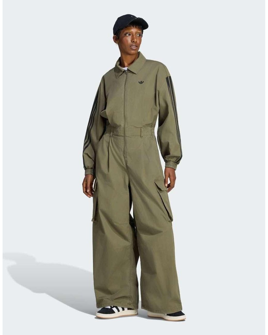Adidas Originals Green Loose Jumpsuit