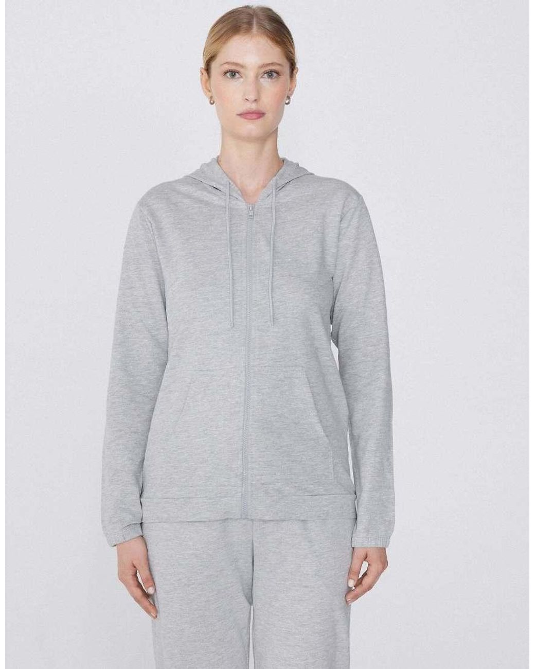 Tezenis Gray Lightweight Hooded Sweatshirt