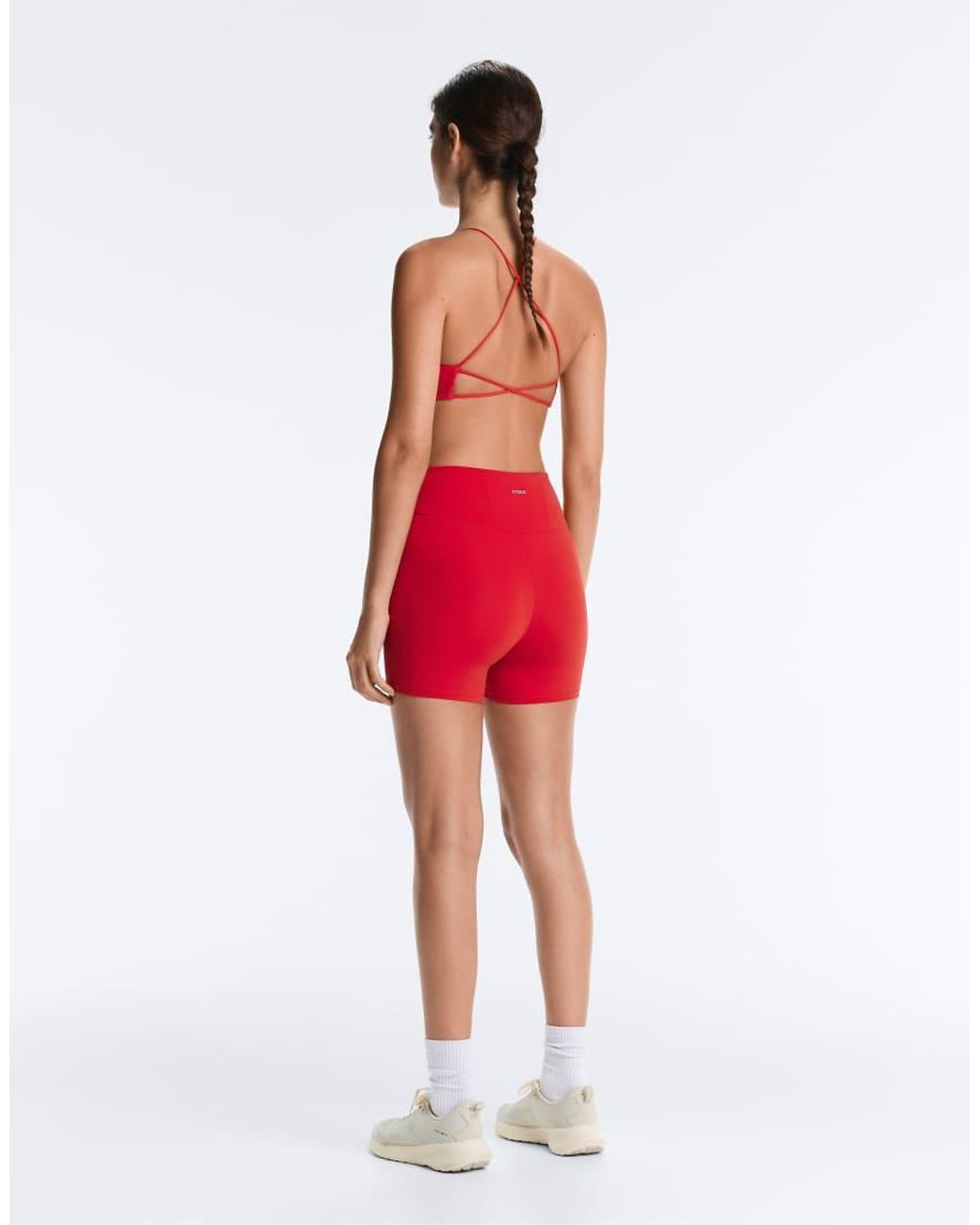Oysho Red Comfortlux High-rise 10cm Hot Pants