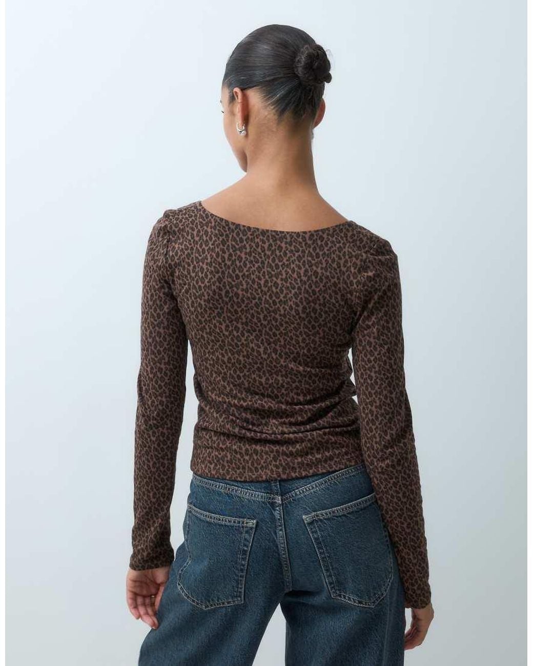 Gap Gray Long Sleeve Close Knit Top