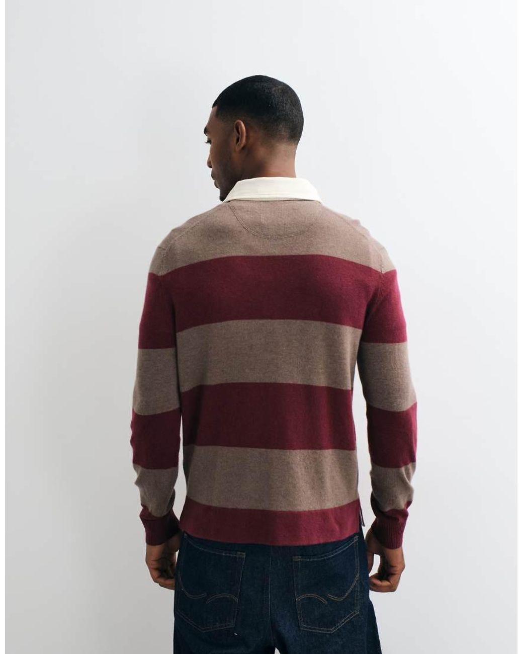 Gant Red Striped Rugby Polo for men