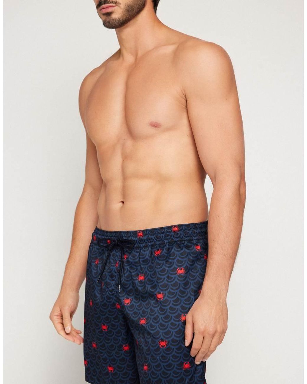 Tezenis Blue Printed Swimming Shorts for men