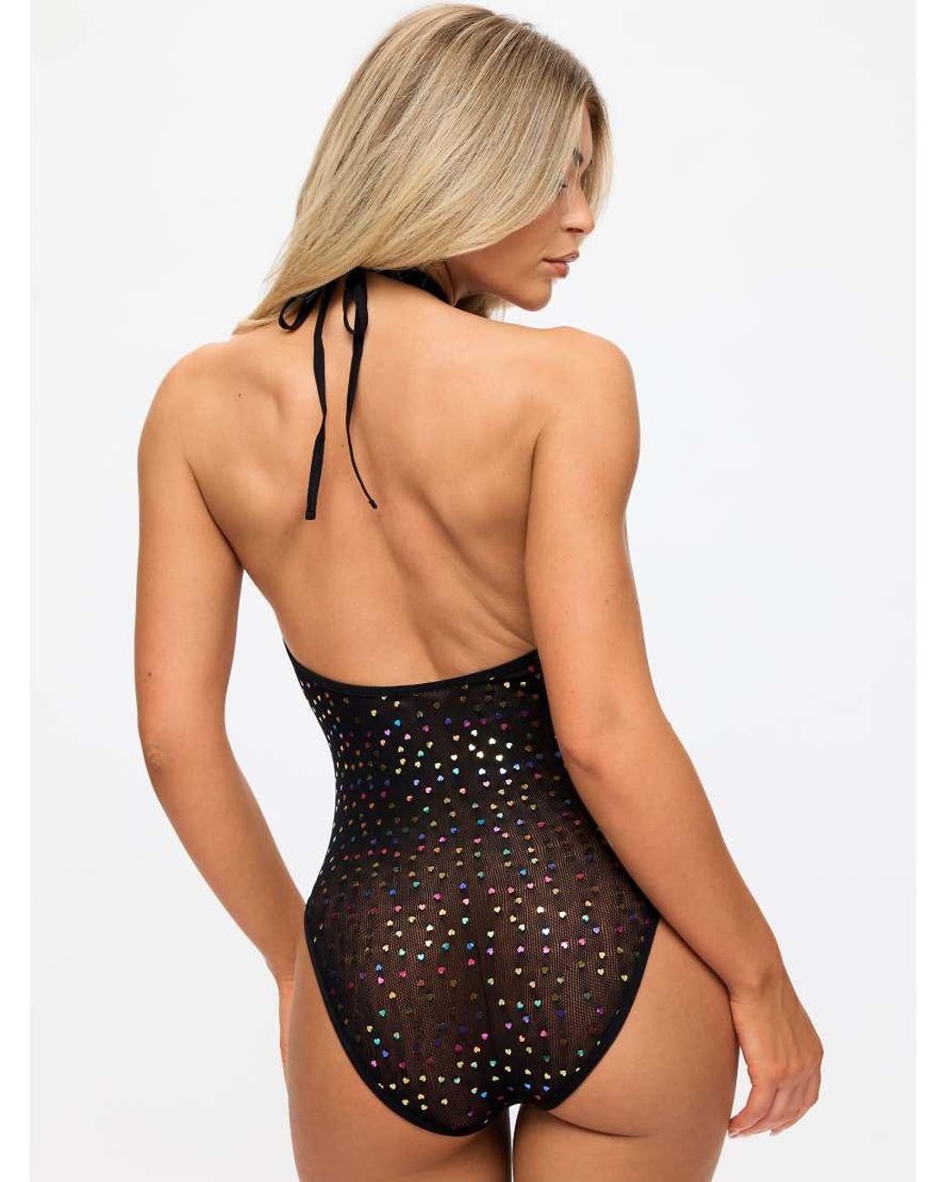 Ann Summers Black Neon Heart Body