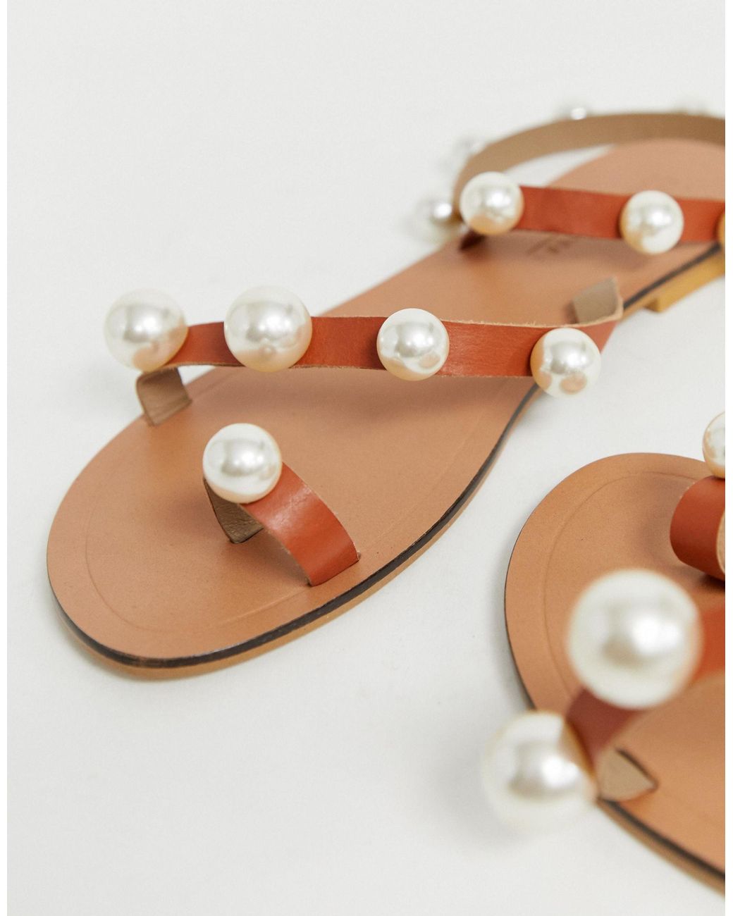 asos pearl sandals