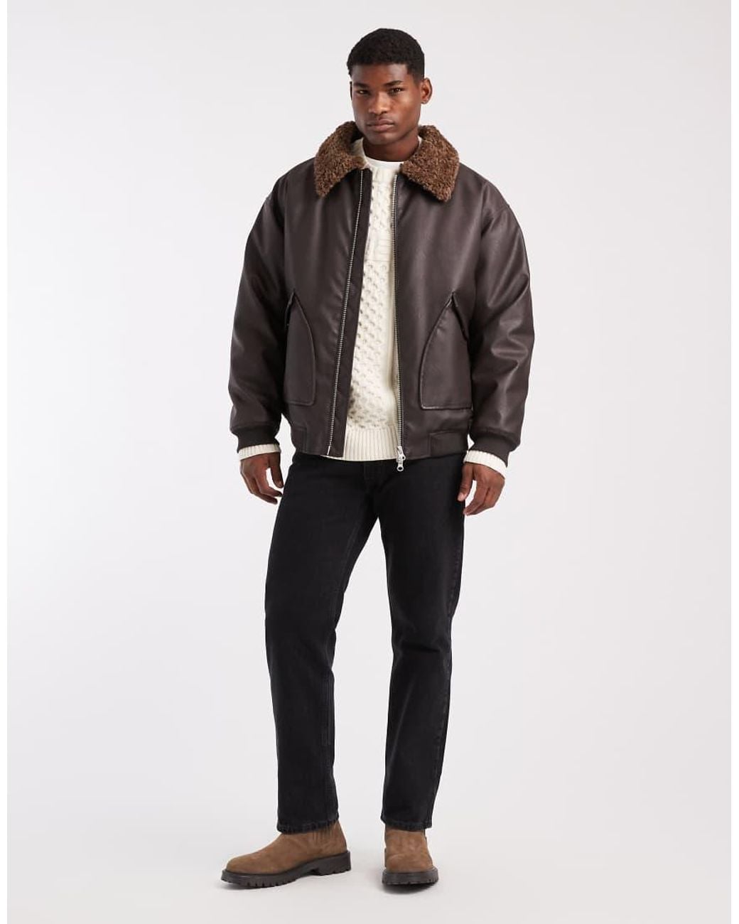 ASOS Brown Coach Jacket for men