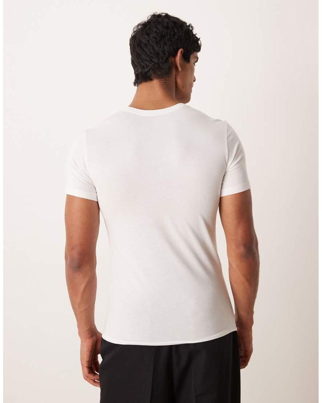 ASOS White Premium Supima® Cotton Slim Fit T-shirt for men
