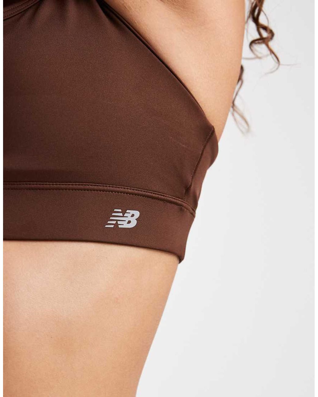 New Balance Brown Essential Yoga Sports Bra