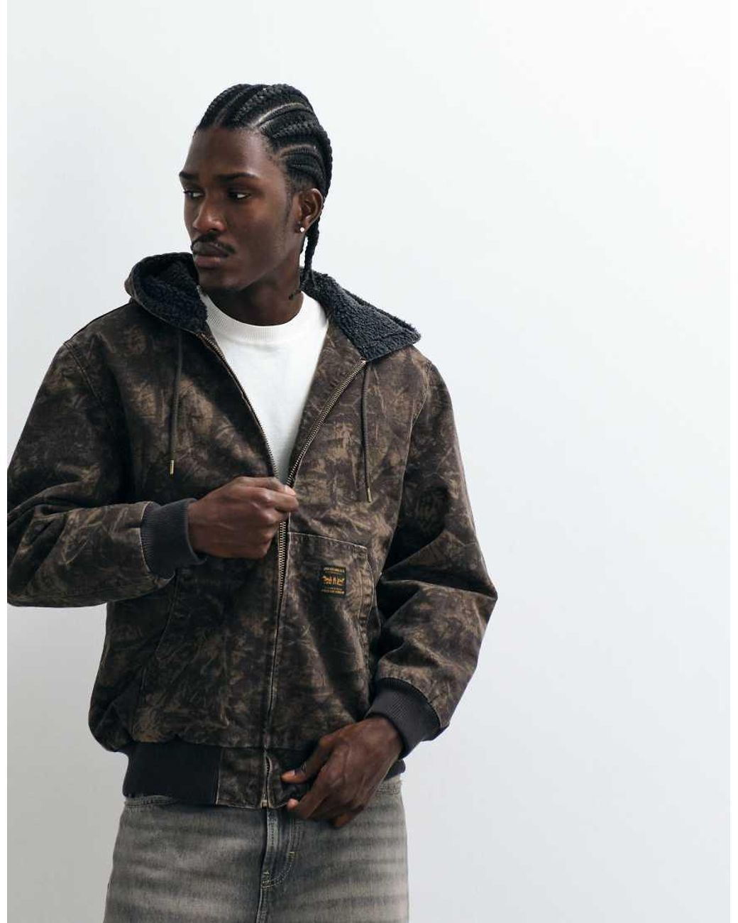 Levi's Multicolor Workwear Potrero Camo Print Denim Hoodie for men