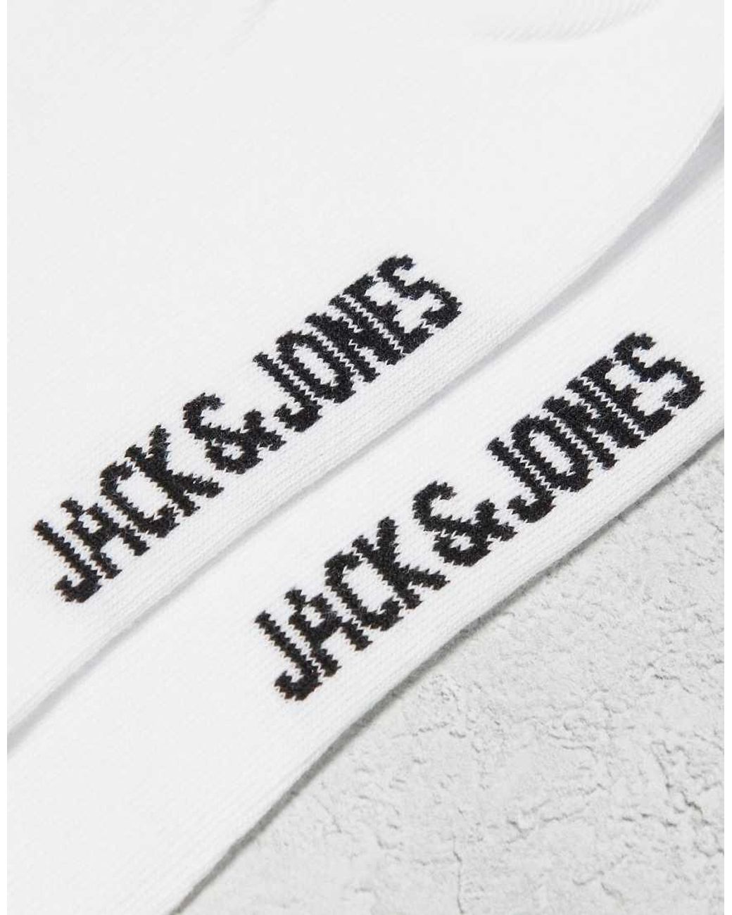Pack De 3 Pares De Calcetines Deportivos Blancos De Jack & Jones de hombre de color White
