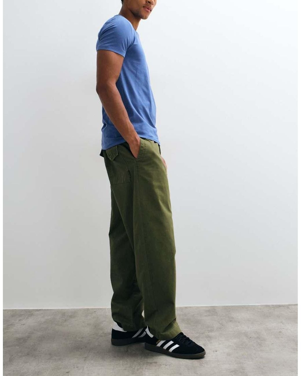 Jack & Jones Blue Straight Chino Pants for men
